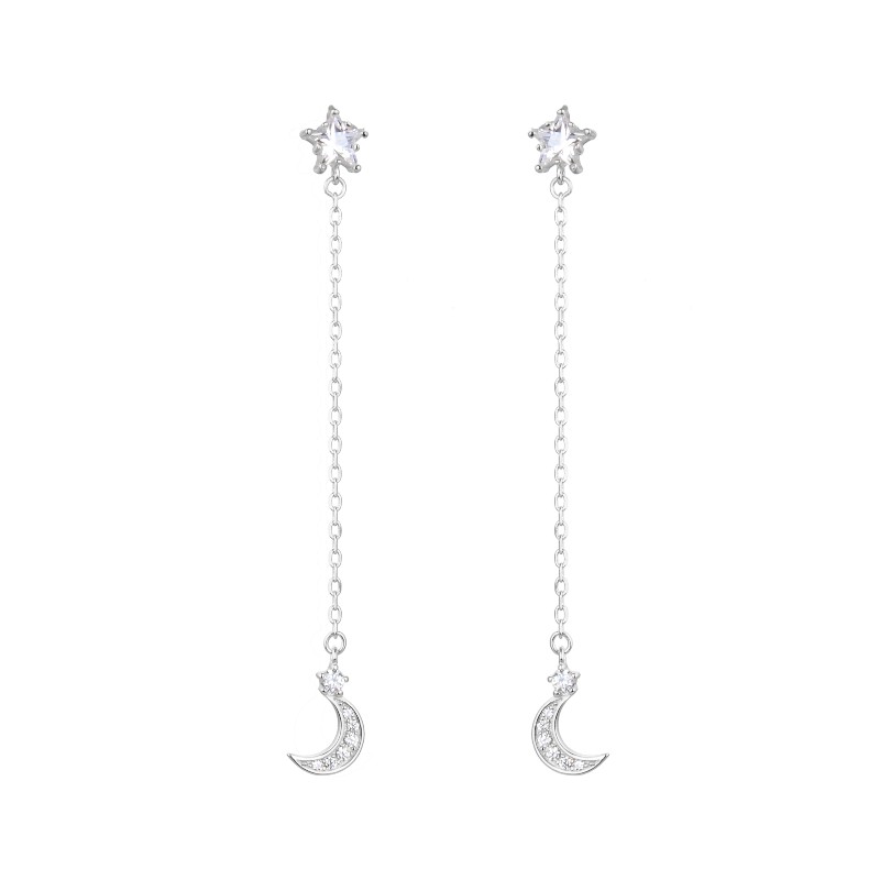 Zarcillos de Luna y Estrellas