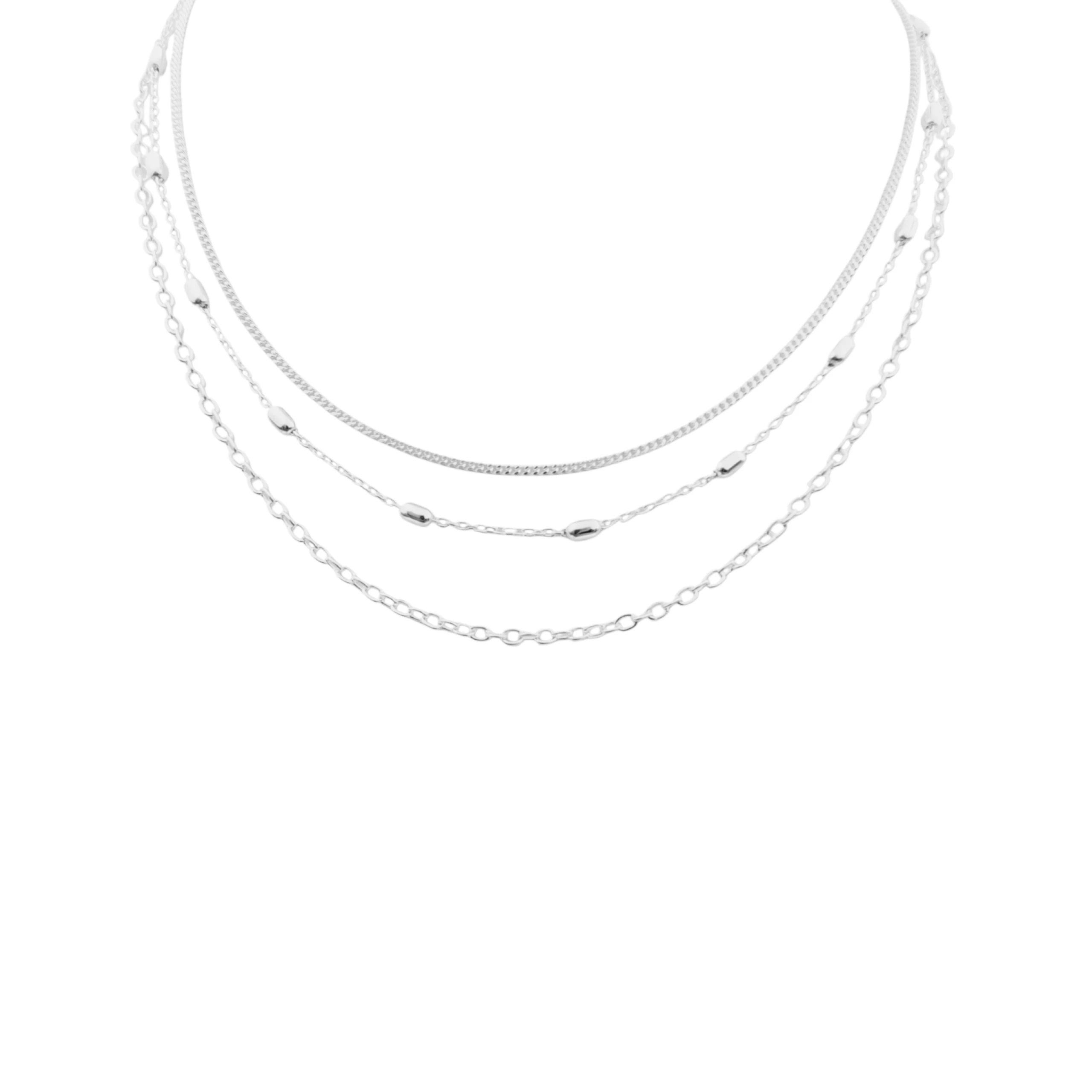 Gargantilla de Bolitas Ovaladas 4mm 