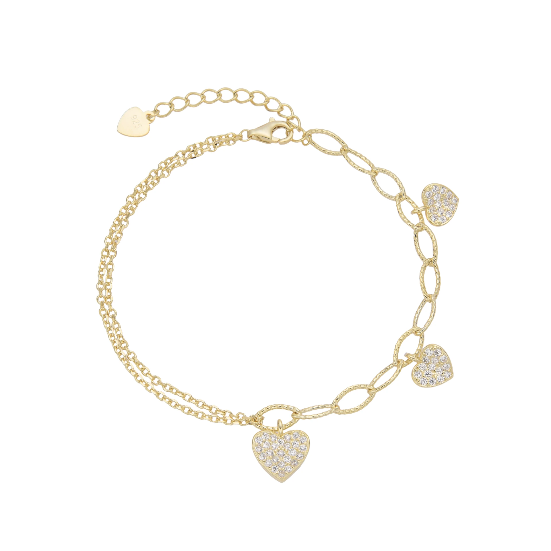 Pulsera de Corazones 