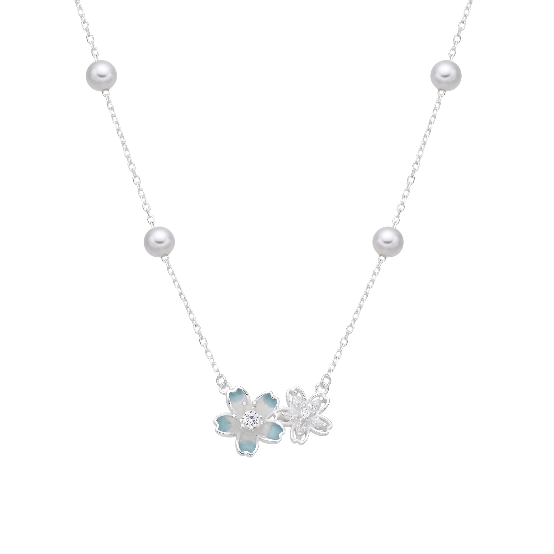 Gargantilla de Flores y Perlas