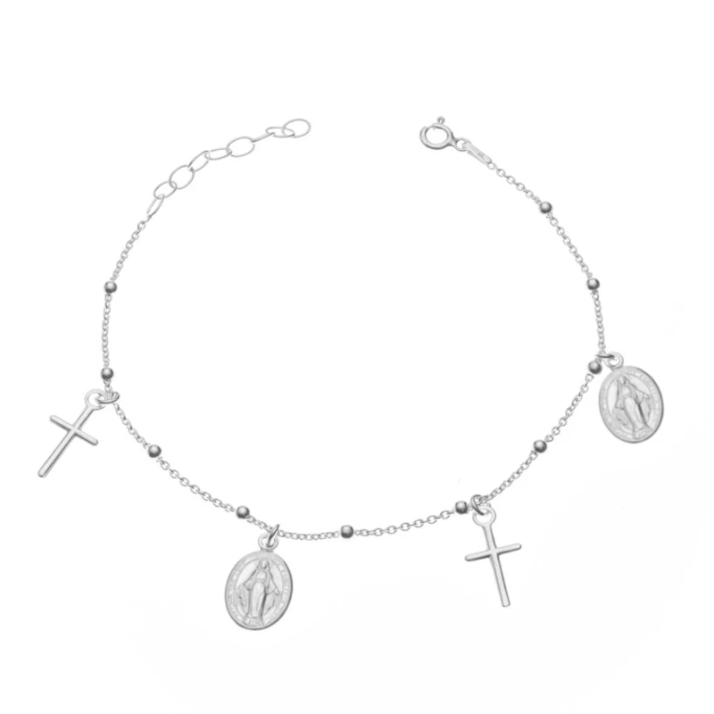 Pulsera de la Milagrosa y Cruces 