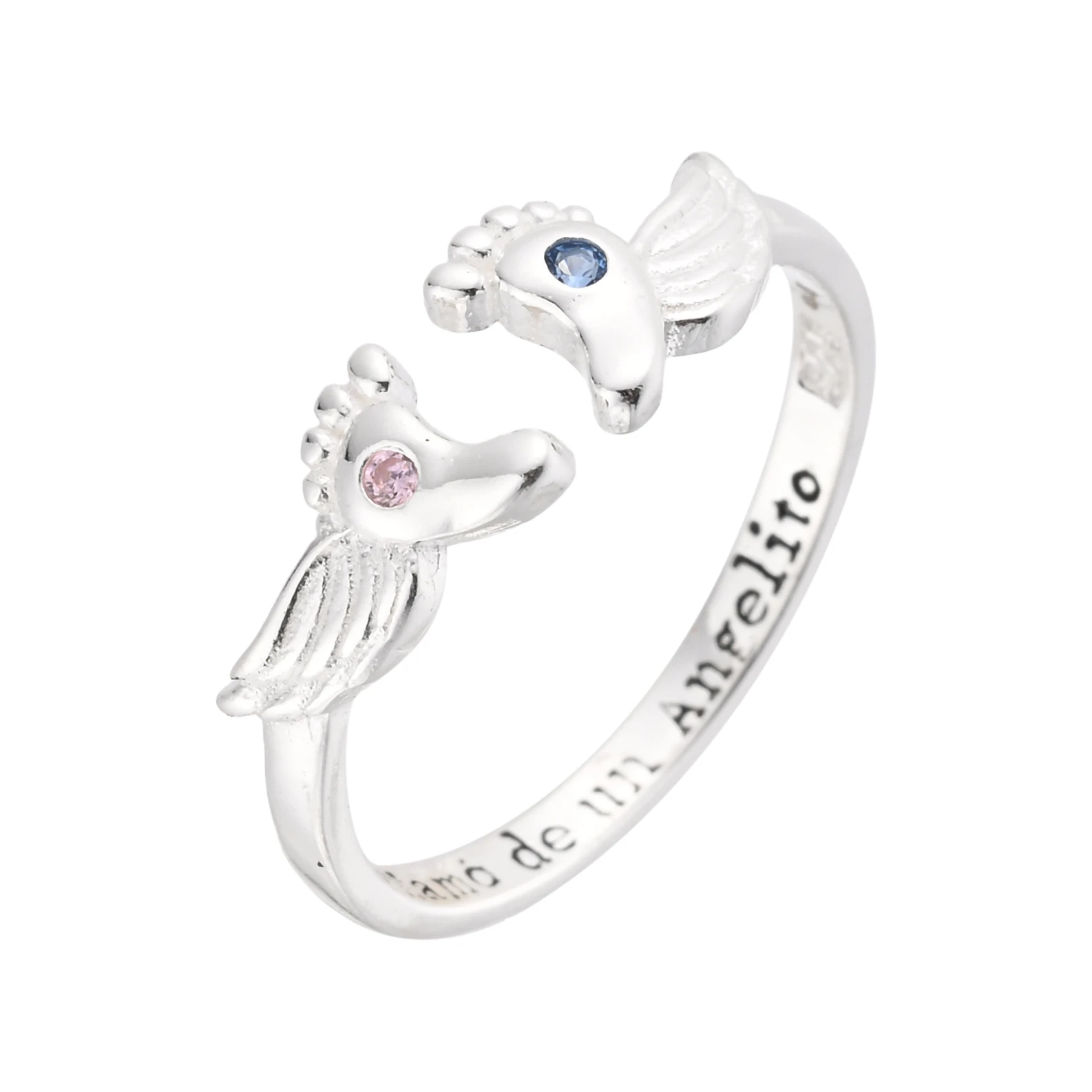 Anillo de Alas y Huellas 
